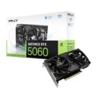 PNY GEFORCE RTX™ 5060 8GB Dual Fan DLSS 4 Gaming Graphics Card - VCG50608DFXPB1