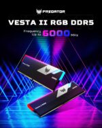 Acer Predator Vesta II 32GB (2X 16GB) DDR5-6000MHz CL30 Memory DDR5 RAM - Black - Image 2