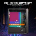 Ant Esports 211 Air Mid-Tower Cabinet - Black - Image 4