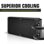 Ant Value AV240 240mm CPU Liquid Cooler AIO - Black - Image 3