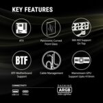 Ant Esports Crystal ARC Cabinet - Black - Image 4