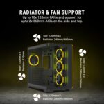 Ant Esports Crystal ARC Cabinet - Black - Image 3