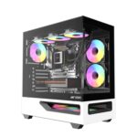 Ant Esports Crystal Spectra Cabinet - Black & White