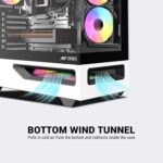 Ant Esports Crystal Spectra Cabinet - Black & White - Image 2
