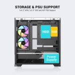 Ant Esports Crystal Spectra Cabinet - Black & White - Image 3