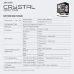 Ant Esports Crystal Spectra Cabinet - Black & White - Image 5
