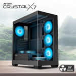 Ant Esports Crystal X7 Cabinet – Black