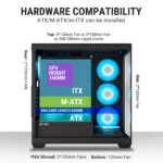 Ant Esports Crystal X7 Cabinet – Black - Image 3