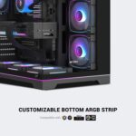 Ant Esports Crystal X7 Pro Max ATX Cabinet - Black - Image 5
