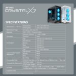 Ant Esports Crystal X7 Cabinet – White - Image 5