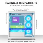 Ant Esports Crystal X7 Cabinet – White - Image 4