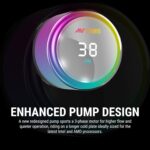 Ant Esports ICE Chroma-360 360mm AIO I CPU Liquid Cooler – Black - Image 4