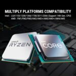 Ant Esports ICE Chroma-360 360mm AIO I CPU Liquid Cooler – Black - Image 5