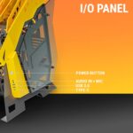 Ant Esports Cypher G7 Cabinet - Black-Yellow - Image 2