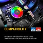 Ant Esports ICE-240 240mm AIO I CPU Liquid Cooler - Black - Image 2