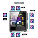 Ant Esports ICE- 300 Mesh Cabinet - Black - Image 3