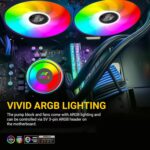 Ant Esports ICE-360 360mm AIO I CPU Liquid Cooler – Black - Image 3