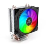Ant Esports ICE-C200 V2 Air Cooler CPU Fan with Rainbow LED Fan - Black - Image 2