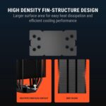 Ant Esports V4 Digital CPU Air Cooler CPU Fan with LED Temperature Display & ARGB - Black - Image 5