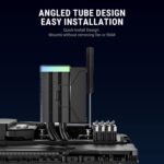 Ant Esports V4 Digital CPU Air Cooler CPU Fan with LED Temperature Display & ARGB - Black - Image 4