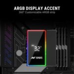 Ant Esports V4 Digital CPU Air Cooler CPU Fan with LED Temperature Display & ARGB - Black - Image 3