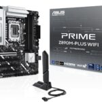 ASUS PRIME Z890M-PLUS WIFI Support Intel® Core™ Ultra DDR5 mATX Motherboard