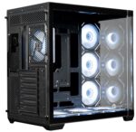 Circle Lucid AX BTF Panoramic Curved Glass Cabinet - Black - Image 2