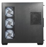 Circle Lucid AX BTF Panoramic Curved Glass Cabinet - Black - Image 4