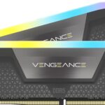 CORSAIR Vengeance RGB 32GB (2x16GB) 6000MHz CL36 Memory FOR AMD DDR5 RAM - Gray