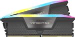 CORSAIR Vengeance RGB 32GB (2x16GB) 6000MHz CL36 Memory FOR AMD DDR5 RAM - Gray
