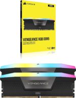 CORSAIR Vengeance RGB 32GB (2x16GB) 6000MHz CL36 Memory DDR5 RAM - Gray