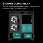 GAMDIAS Atlas M1 ATX w/Display Cabinet - Black - Image 4