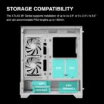 GAMDIAS Atlas M1 ATX w/Display Cabinet - White - Image 5