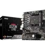 MSI A520M-A PRO Supports AMD Ryzen 3000/5000 Series Processors DDR4 mATX Motherboard