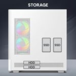 TAG Gamerz Aurora Cabinet - White - Image 3