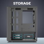 TAG Gamerz EVA Cabinet - Black - Image 4