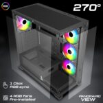 TAG Gamerz Luminor Cabinet - Black - Image 2