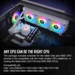 Thermaltake TH360 V2 Ultra ARGB Sync 360mm CPU Liquid Cooler AIO – White - Image 3