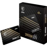 MSI SPATIUM S270 480GB SATA 2.5 SSD Upto 500MB/s Speed