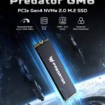 Acer Predator GM6 1TB NVME 2.0 SSD Upto 7200MB/s Speed